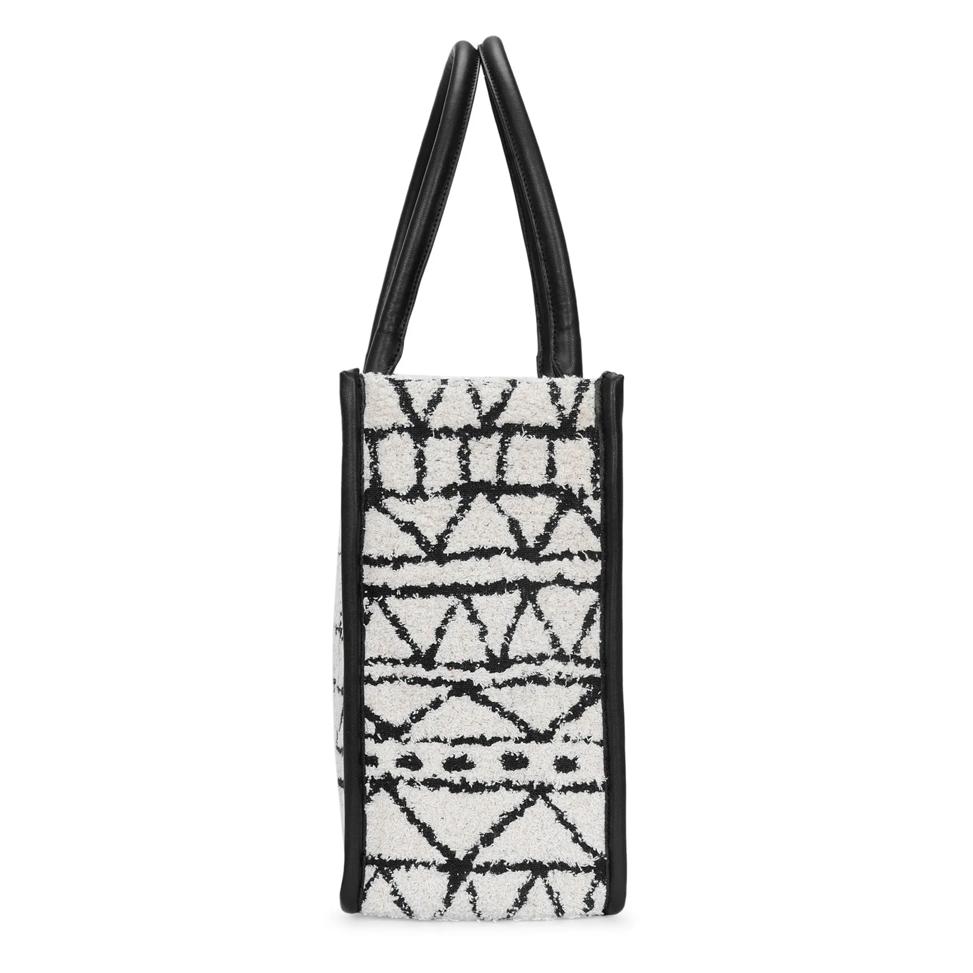 Artisan Weave Tote - Monochrome Tribal