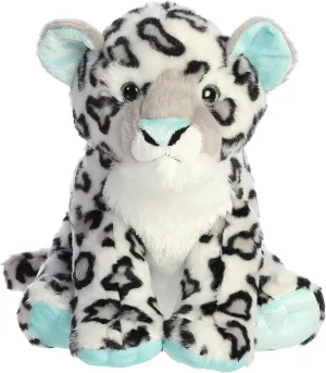 Aurora® Adventurous Destination Nation™ Snow Leopard Stuffed Animal - Global Exploration - Learning Fun - Mint 12 Inches