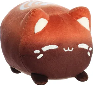 Aurora® Enchanting Tasty Peach® Catpuccino Meowchi Stuffed Animal - Bright & Colorful Design for Room Decor for Adults, Kids, and Birthdays - Brown 7 Inches