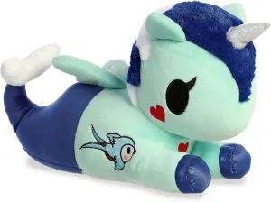 Aurora® Enchanting ©Tokidoki Squishy Sailor Stuffed Animal - Bright & Colorful Design - Showpiece Plush - Blue 13 Inches