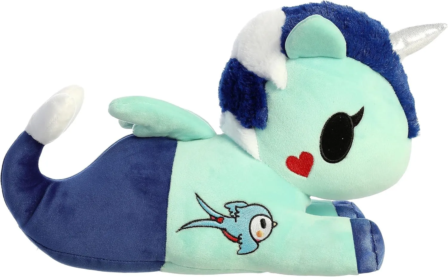 Aurora® Enchanting ©Tokidoki Squishy Sailor Stuffed Animal - Bright & Colorful Design - Showpiece Plush - Blue 13 Inches