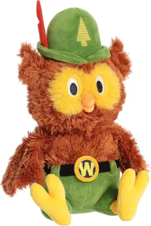 Aurora® Official Licensed Woodsy Owl Stuffed Animal - Soft and Cuddly Toy for Imaginative Play - Perfect for Kids, Nature Lovers, and Woodland-Themed Decor - Brown 10 Inches