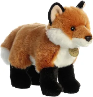 Aurora® Realistic Miyoni® Fox Stuffed Animal - Lifelike Detail - Cherished Companionship - Brown 10 Inches