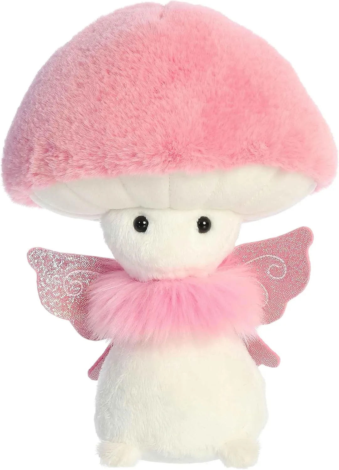 Aurora® Vibrant Fungi Friends™ Fairy Stuffed Animal - Unique Design - Loveable Companions - Pink 9 Inches