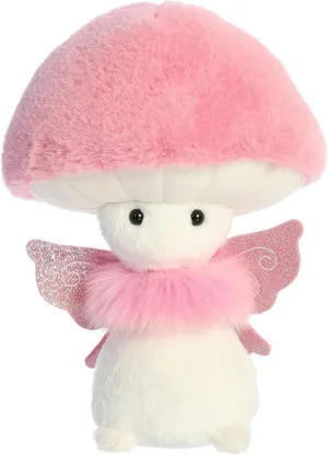 Aurora® Vibrant Fungi Friends™ Fairy Stuffed Animal - Unique Design - Loveable Companions - Pink 9 Inches
