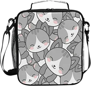 AUUXVA Thermal Lunch Box, Oxford Material and Aluminum Film, Spacious 6.5L Capacity, Adjustable Shoulder Straps, Ideal for School, Travel, Picnic, Camping, Hiking, Fishing, Cycling