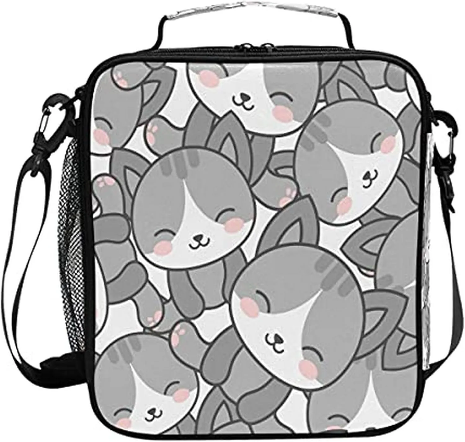 AUUXVA Thermal Lunch Box, Oxford Material and Aluminum Film, Spacious 6.5L Capacity, Adjustable Shoulder Straps, Ideal for School, Travel, Picnic, Camping, Hiking, Fishing, Cycling