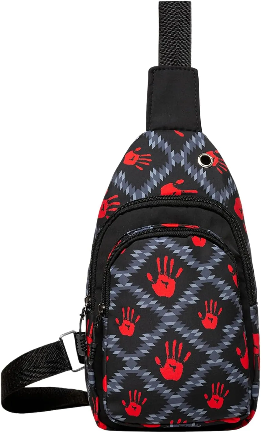 Aztec Crossbody Sling Bags for Women and men, Southwest Chest Bag, with Adjustable Strap for Hiking, Travel Sports Running