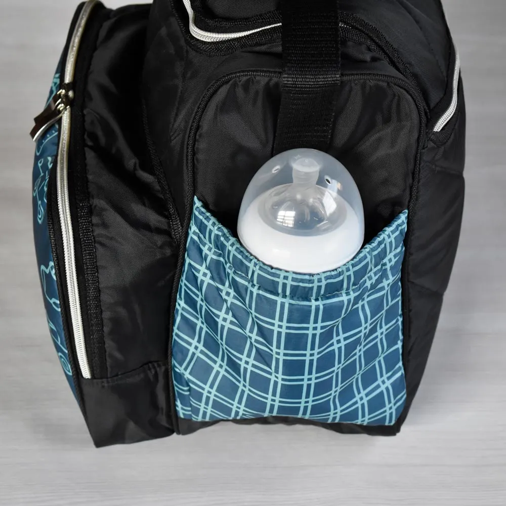 Baby Diaper Bag (All-in-One Traveler) White Truck Design