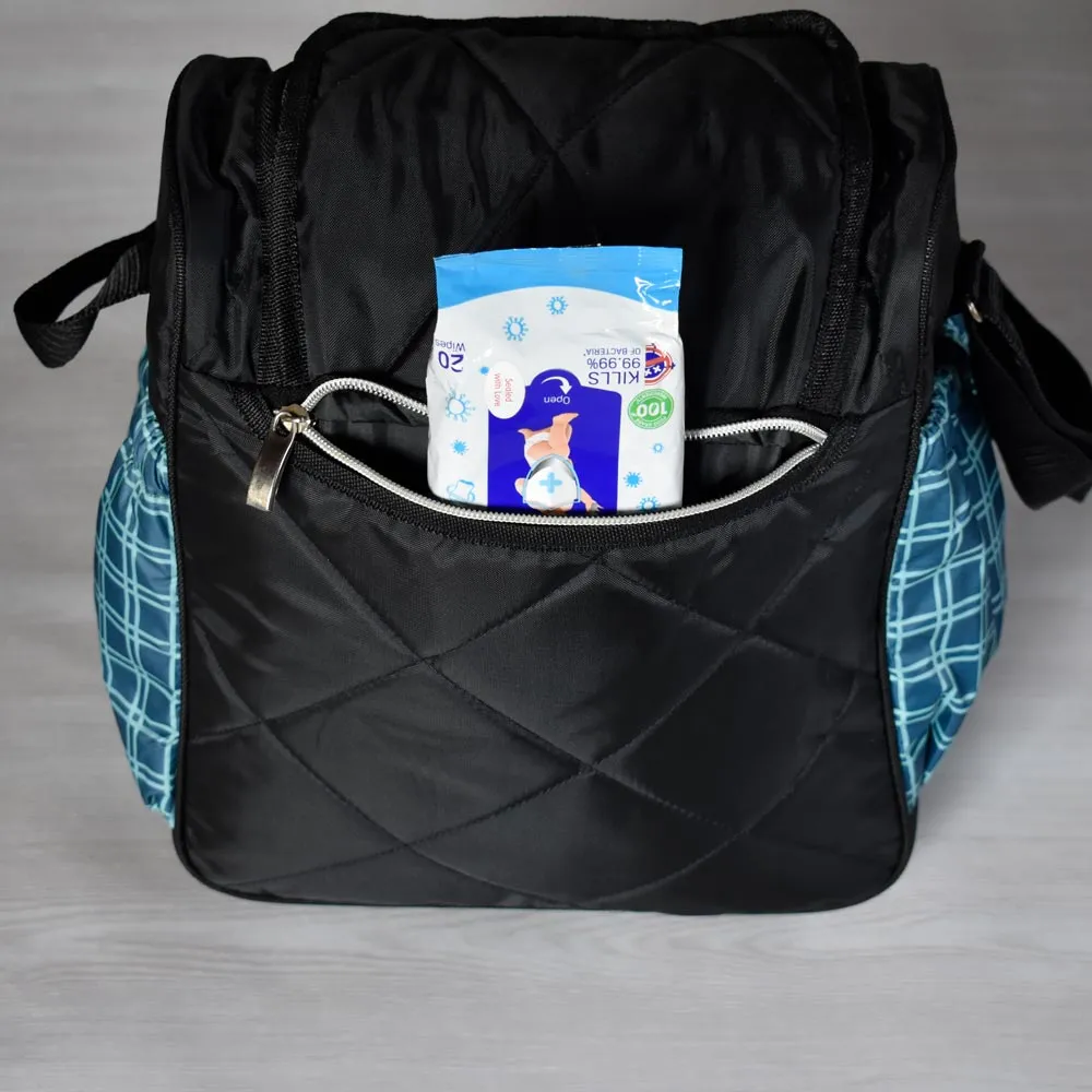 Baby Diaper Bag (All-in-One Traveler) White Truck Design