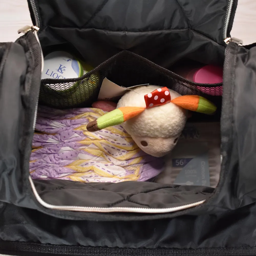 Baby Diaper Bag (All-in-One Traveler) White Truck Design