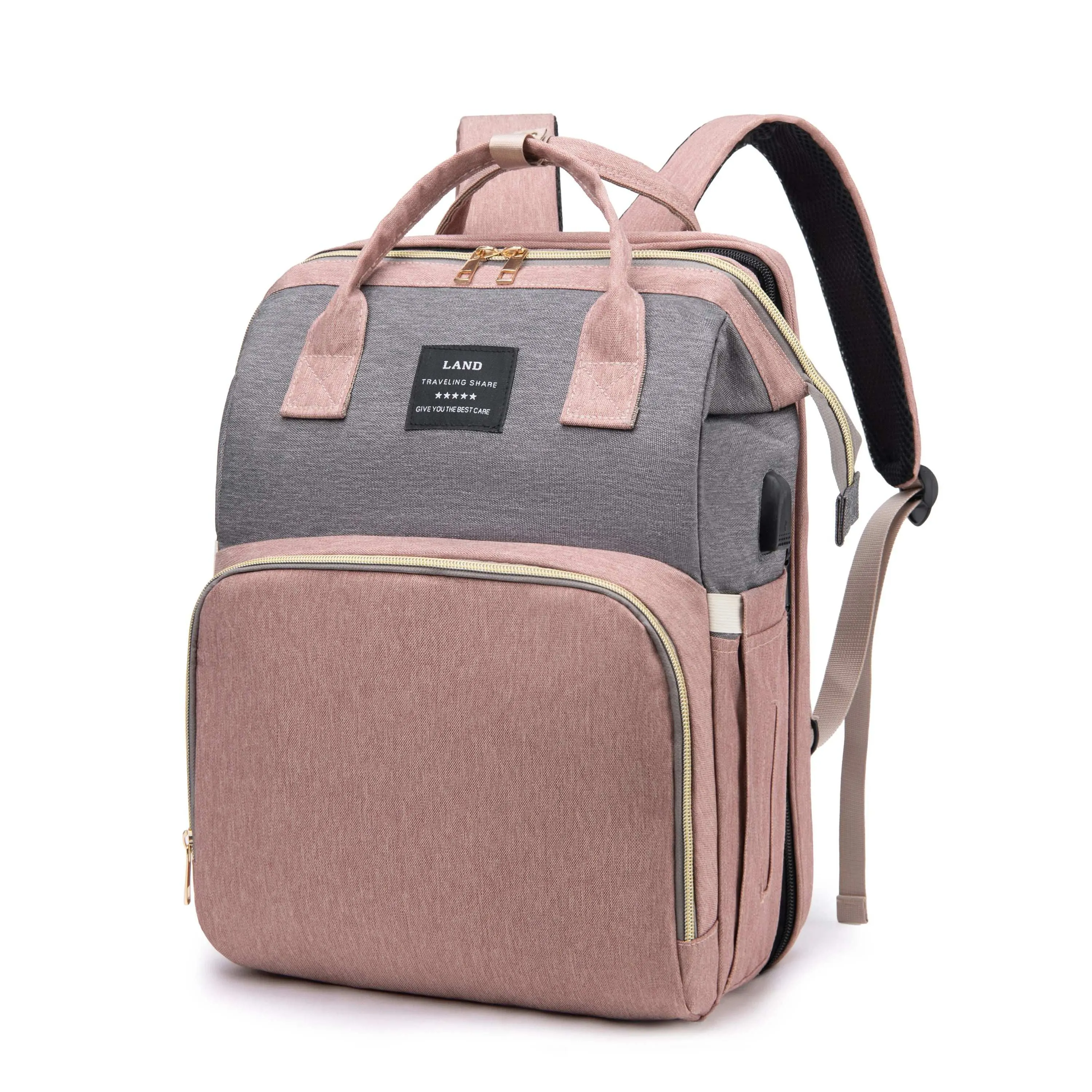 Baby Diaper Bag with Changing Area Pad |Large-Capacity Diaper Bag Backpack | Waterproof & Travel-Friendly | Best Maternity & Baby Shower Gift