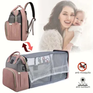 Baby Diaper Bag with Changing Area Pad |Large-Capacity Diaper Bag Backpack | Waterproof & Travel-Friendly | Best Maternity & Baby Shower Gift