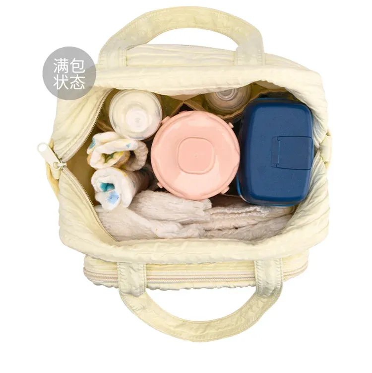 Baby Diaper Bags Organizer Maternity Bag Portable Cute Cartoon Multi-function Large Capacity Nylon Mom Travel Tote with Pendant