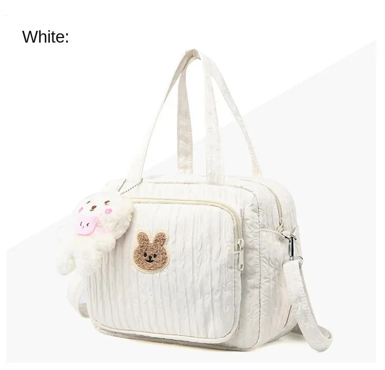 Baby Diaper Bags Organizer Maternity Bag Portable Cute Cartoon Multi-function Large Capacity Nylon Mom Travel Tote with Pendant