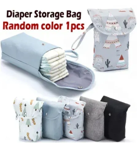Baby Diaper Bags Organizer Maternity Bag Portable Cute Cartoon Multi-function Large Capacity Nylon Mom Travel Tote with Pendant