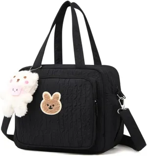 Baby Diaper Bag,Small Diaper Bag Tote Crossbody Diaper Bag Cute Quilted Diaper Bag Baby Travel Shoulder Bag with Strap