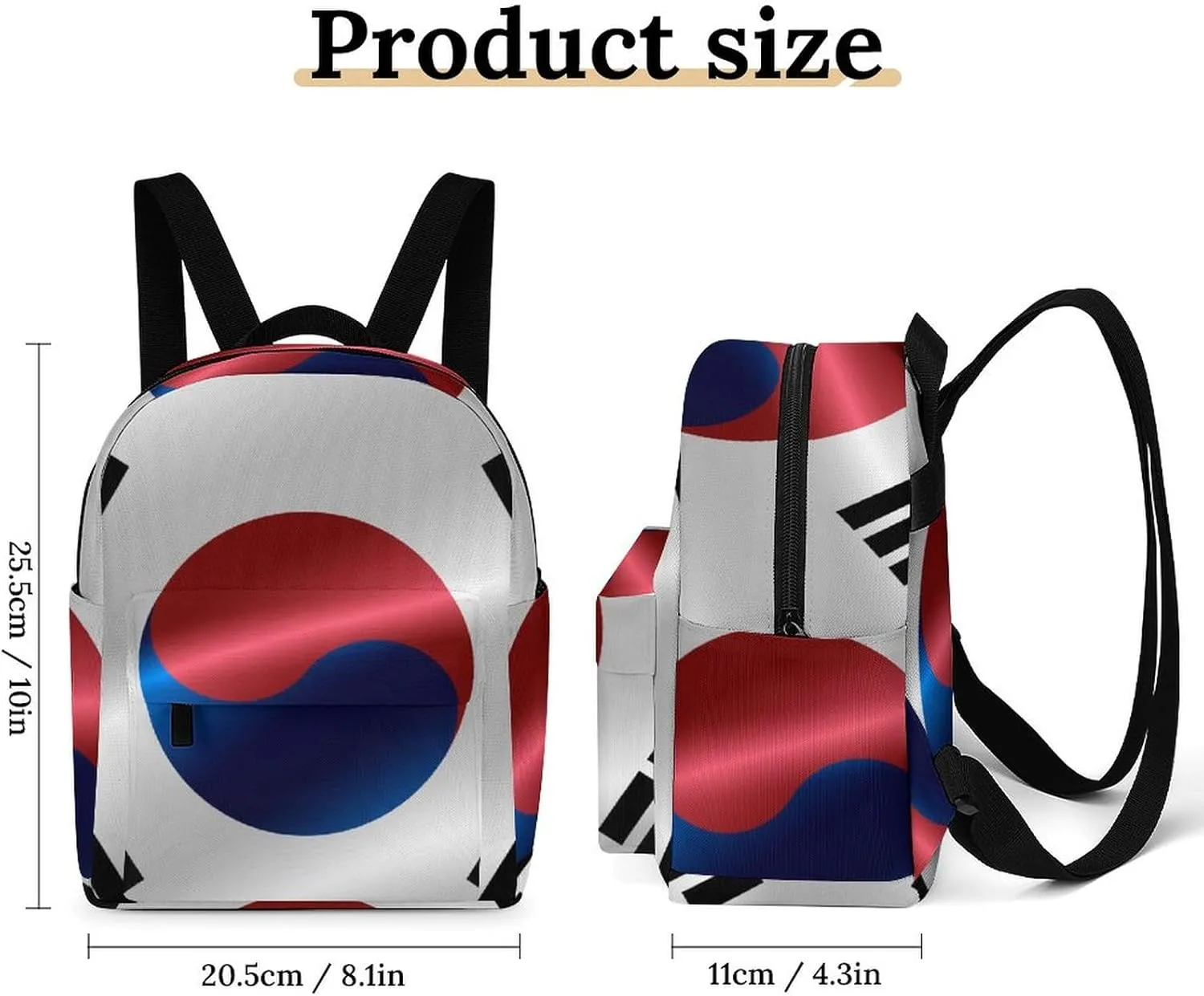 Backpack Purse for Women Rucksack for Ladies Flag of South Korea Shoulder Bag