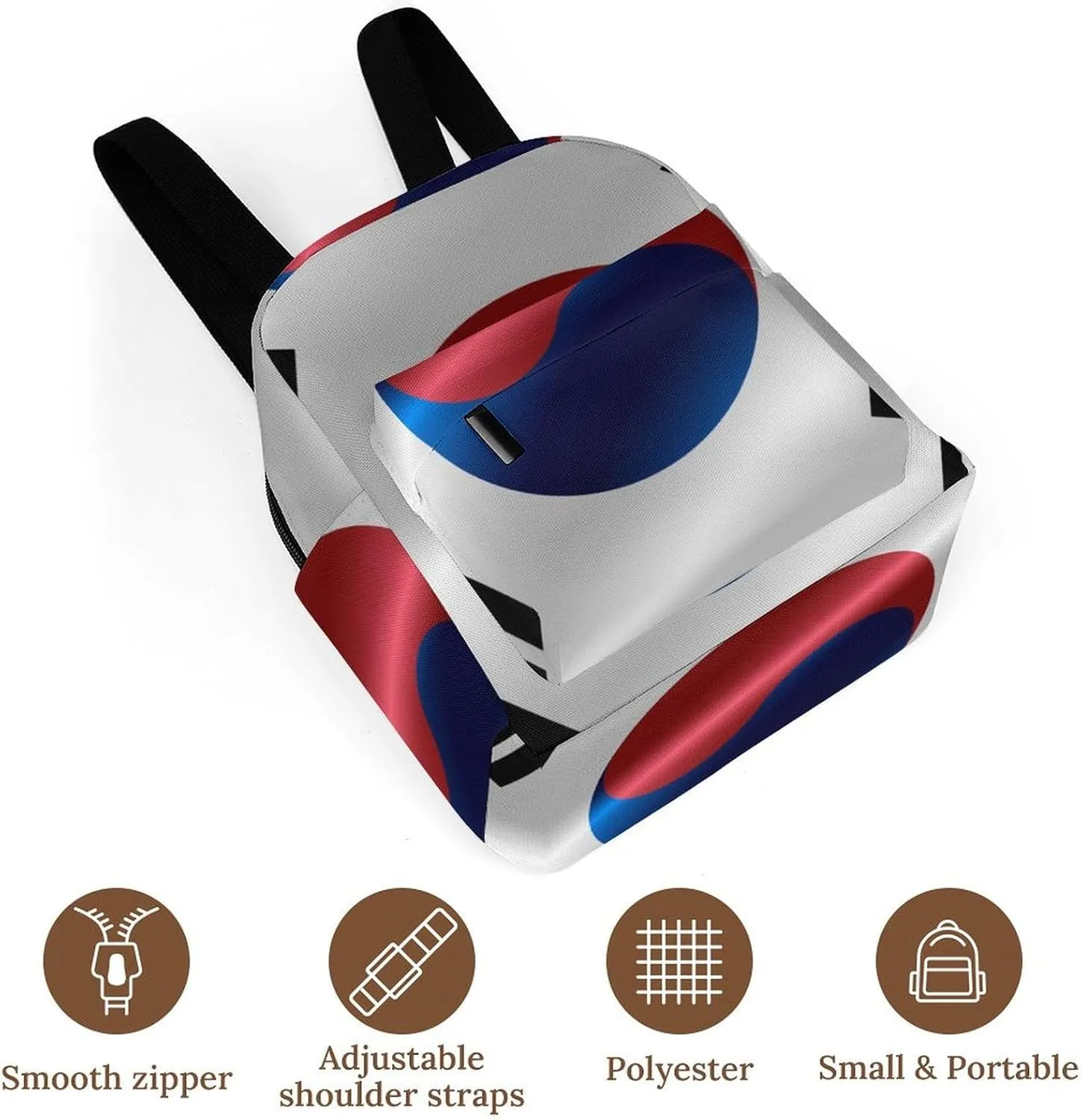 Backpack Purse for Women Rucksack for Ladies Flag of South Korea Shoulder Bag