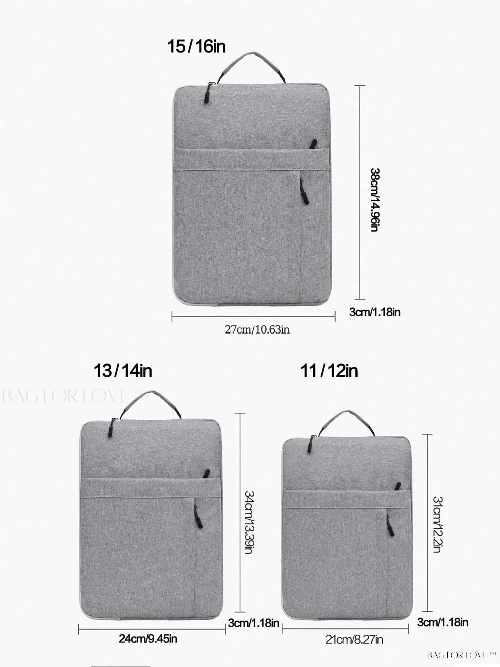 BagForLove - Compact Laptop Sleeve for 11-14 Inch Devices