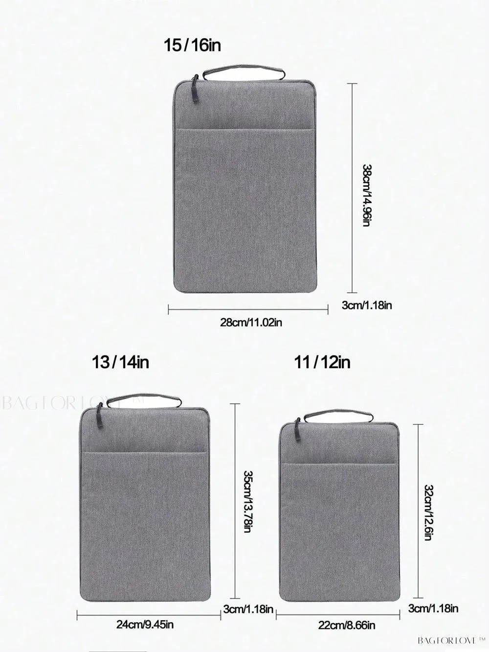 BagForLove - Compact Laptop Sleeve for 11-14 Inch Devices