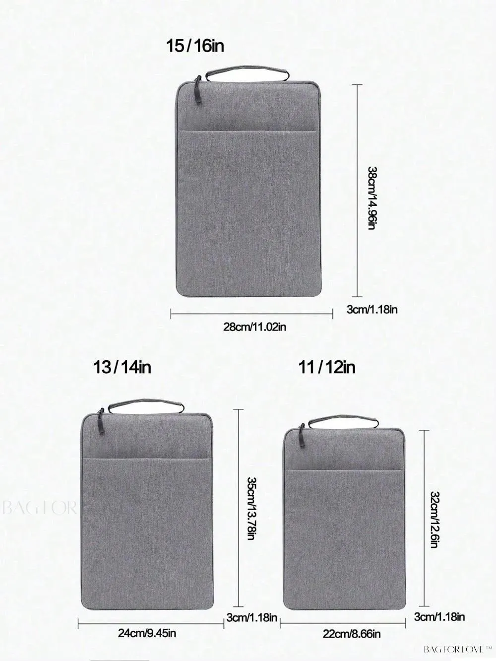 BagForLove - Compact Laptop Sleeve for 11-14 Inch Devices