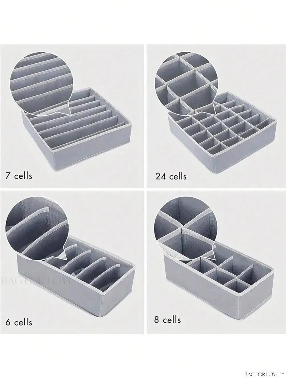BagForLove - Deluxe Collapsible Closet Cabinet for Undergarments