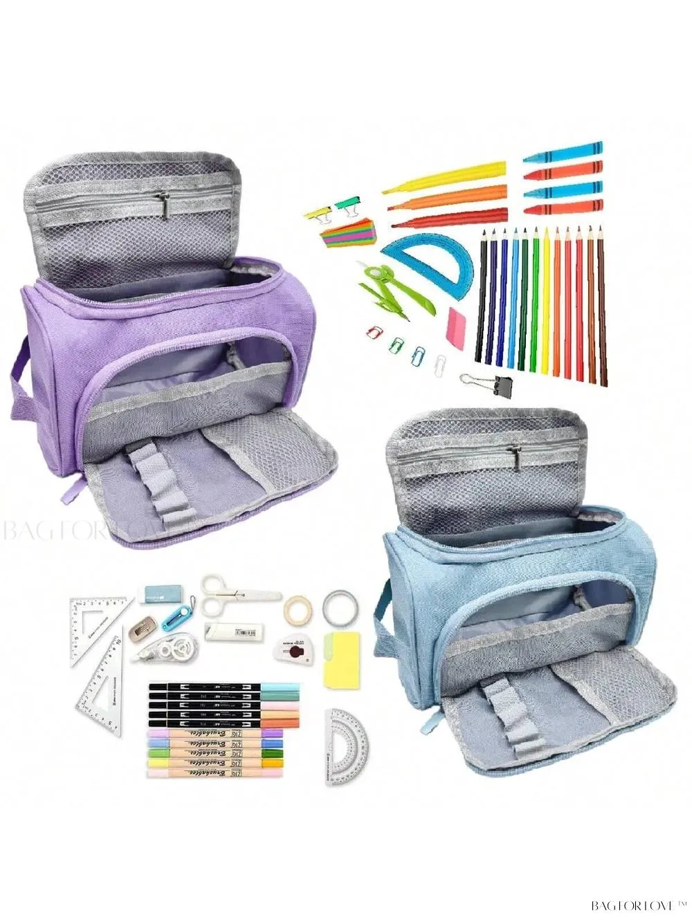 BagForLove - Large Capacity Pencil Case for Ladies and Girls