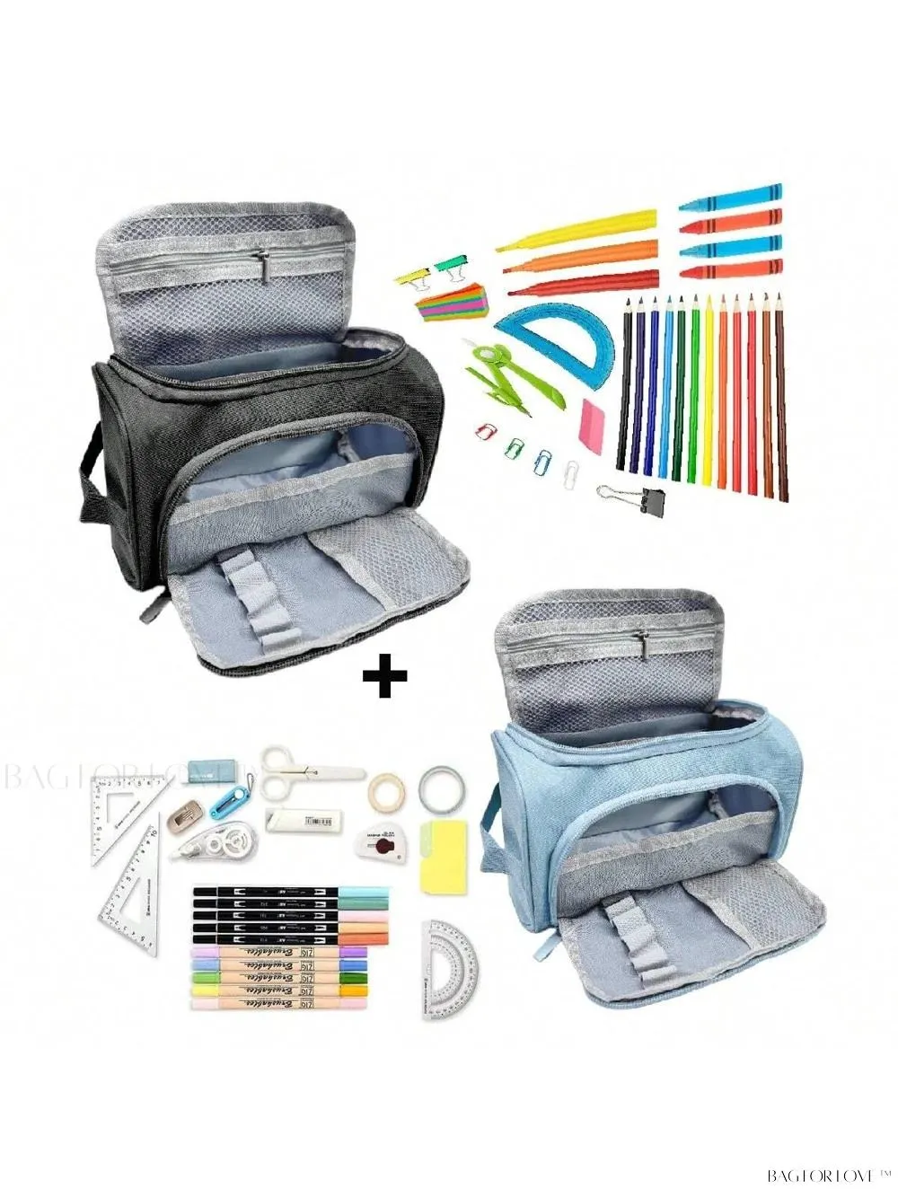 BagForLove - Large Capacity Pencil Case for Ladies and Girls