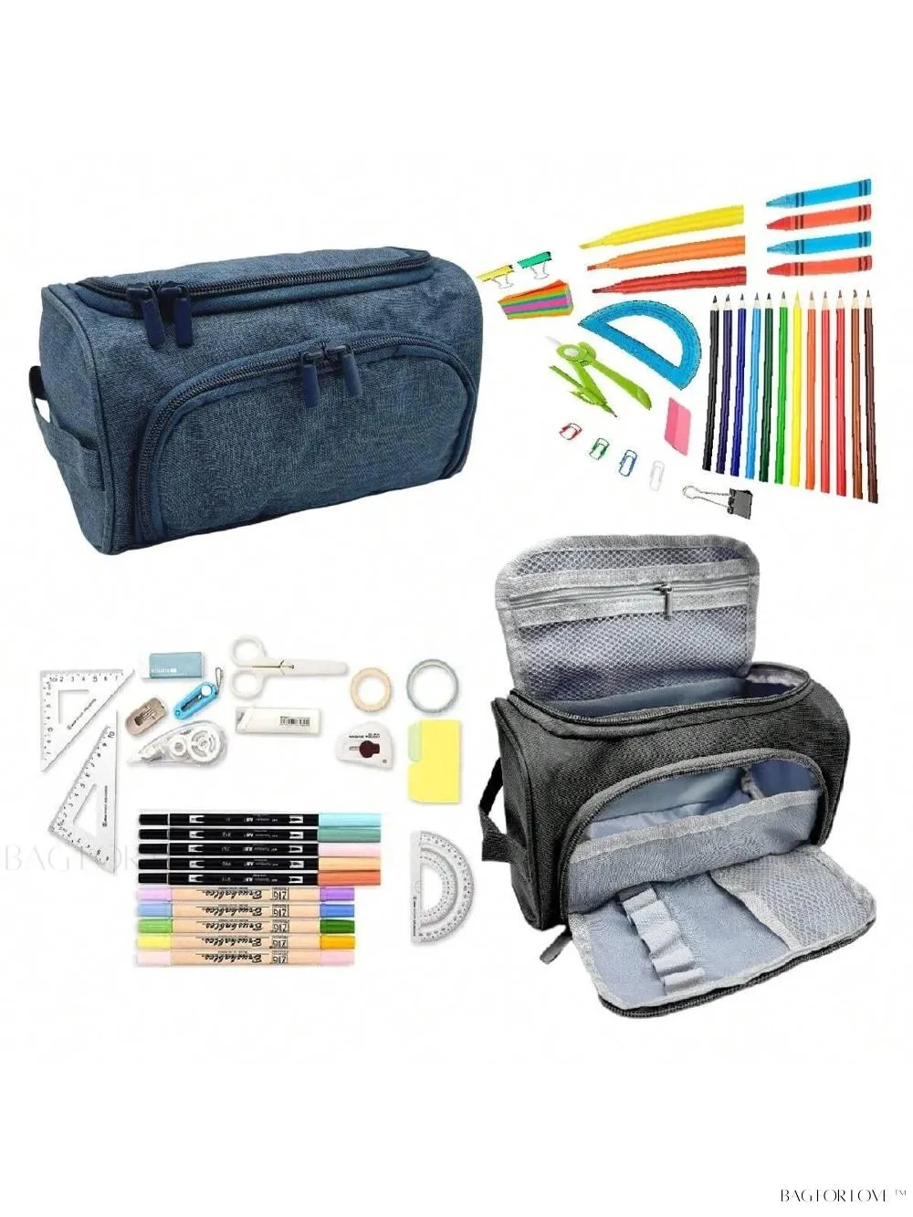 BagForLove - Large Capacity Pencil Case for Ladies and Girls