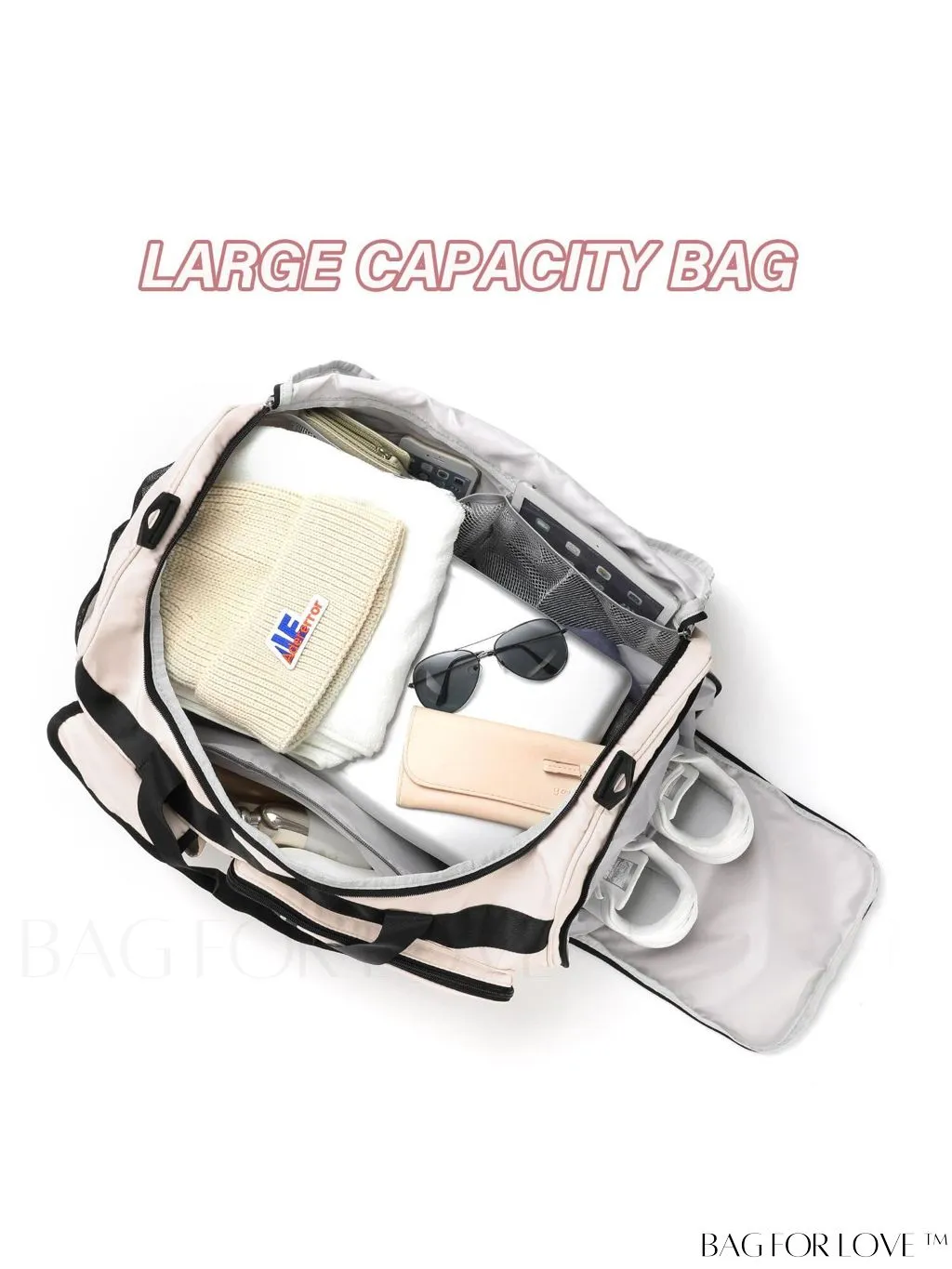 BagForLove - Large Capacity Travel Duffle Bag for Women - Stylish, Convenient, and Practical