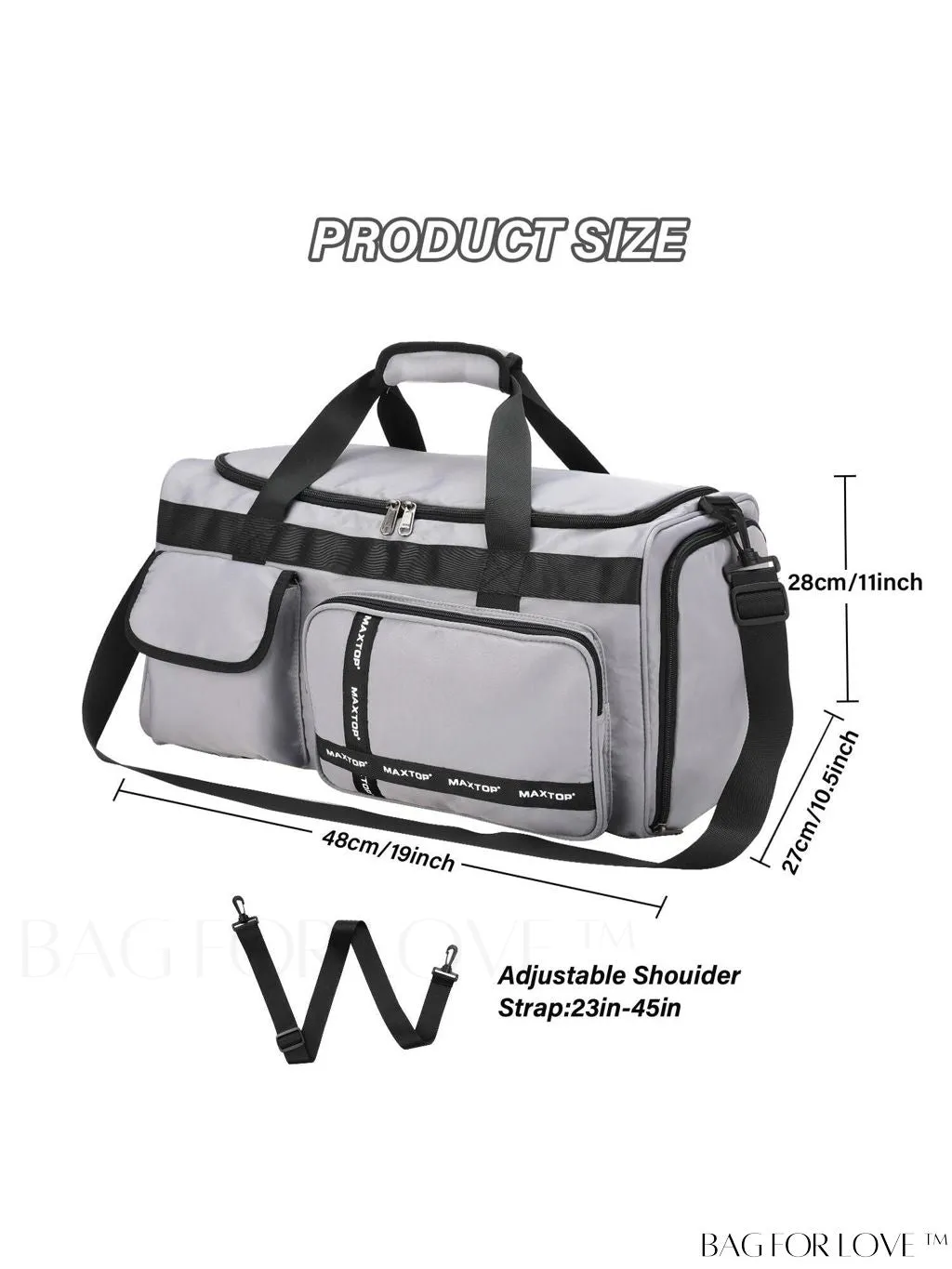 BagForLove - Large Capacity Travel Duffle Bag for Women - Stylish, Convenient, and Practical
