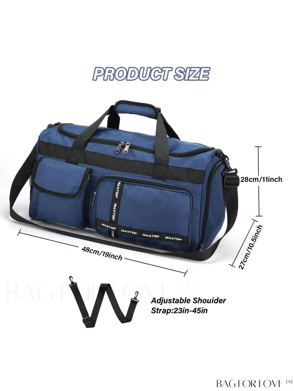 BagForLove - Large Capacity Travel Duffle Bag for Women - Stylish, Convenient, and Practical