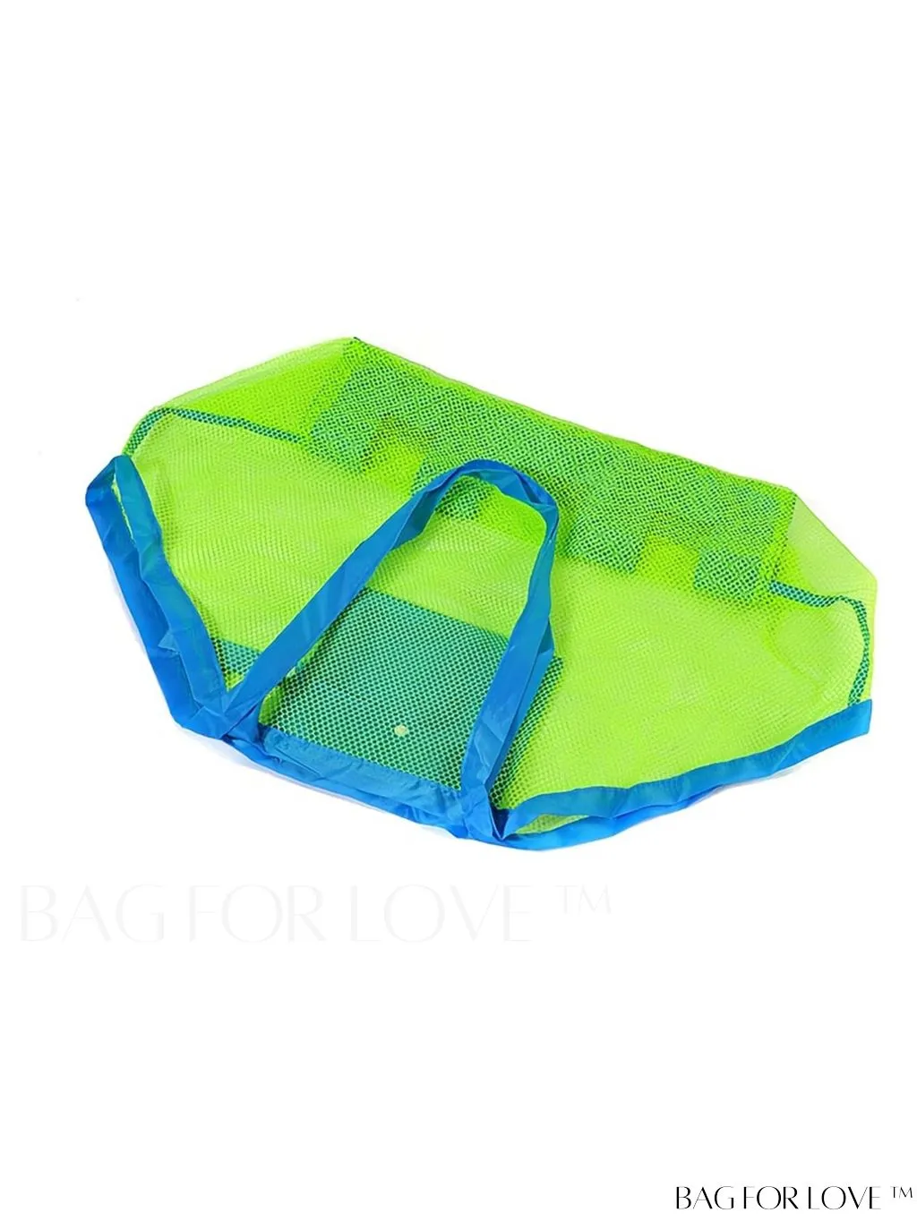 BagForLove - Large Mesh Beach Toy Bag - Convenient Storage for Sand Toys, Shells, and More!