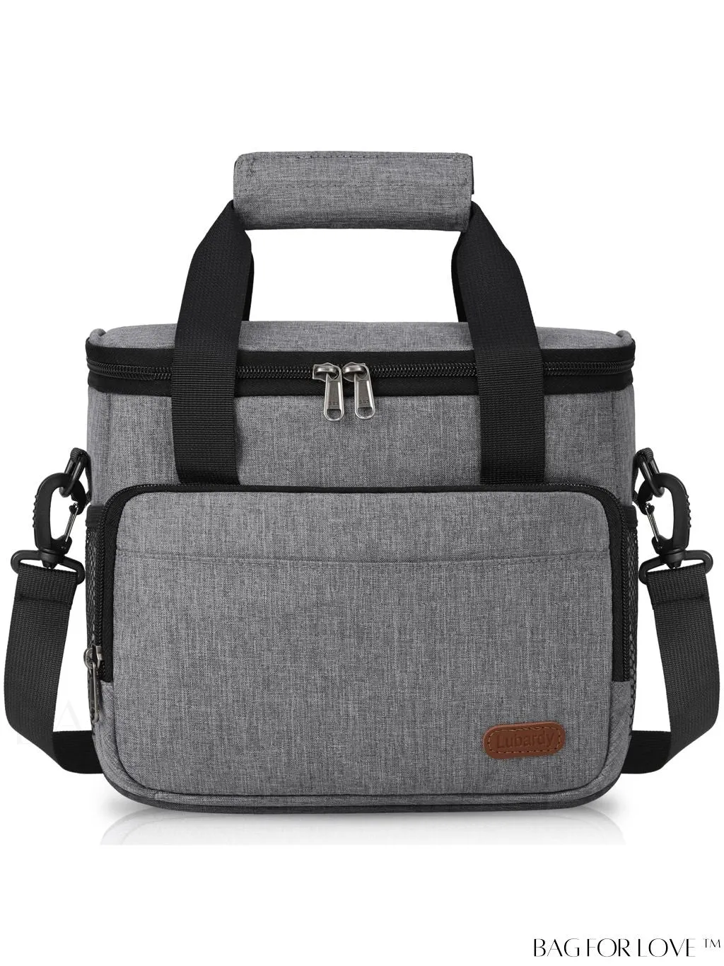 BagForLove - Leakproof Insulated Lunch Bag with Adjustable Strap - Ideal for Work, Office, Picnic - 12-Can (10L)