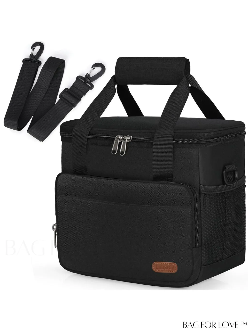 BagForLove - Leakproof Insulated Lunch Bag with Adjustable Strap - Ideal for Work, Office, Picnic - 12-Can (10L)