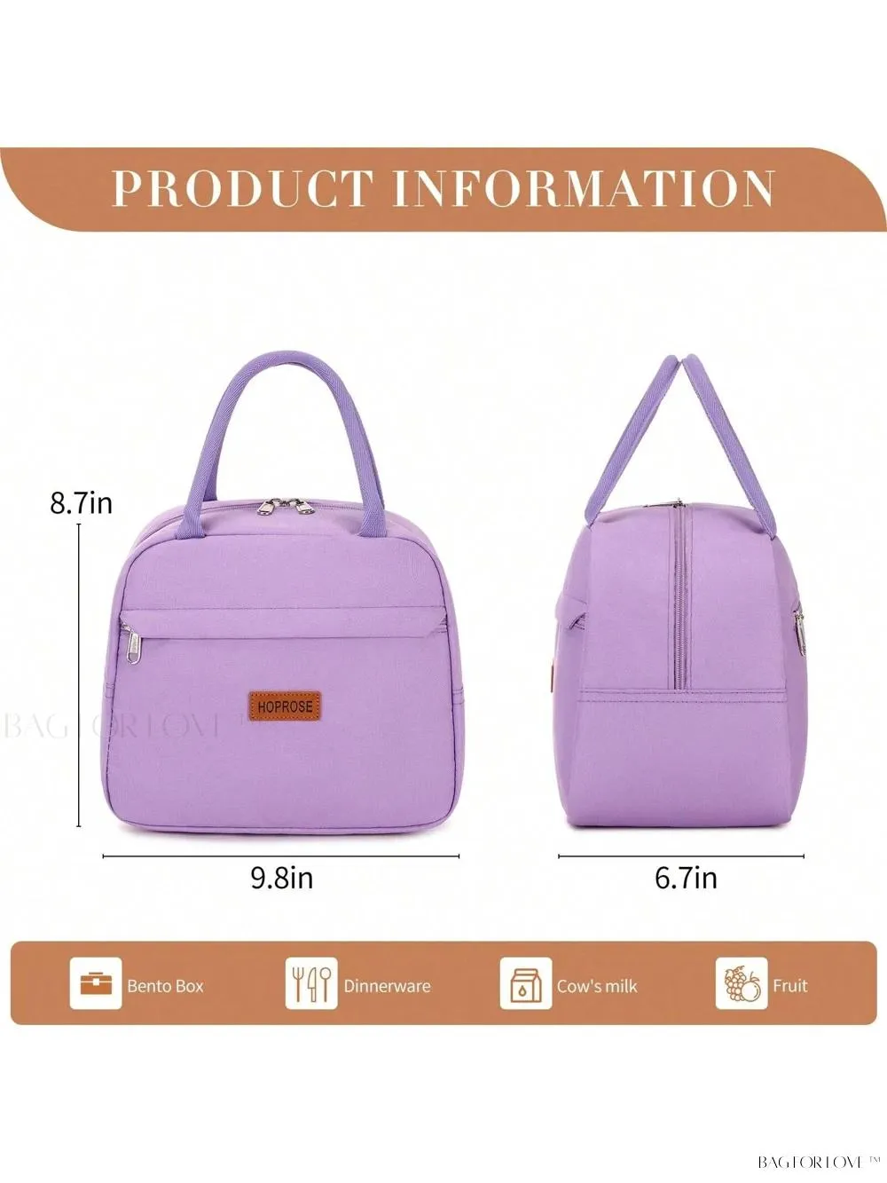 BagForLove - Lightweight and Portable Lunch Storage Bag for Any Occasion