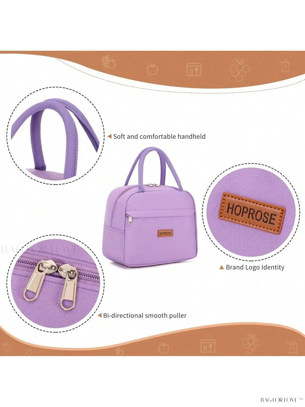 BagForLove - Lightweight and Portable Lunch Storage Bag for Any Occasion