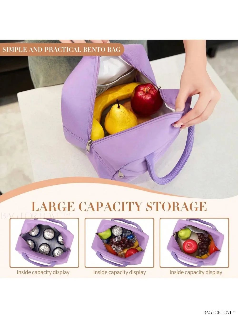 BagForLove - Lightweight and Portable Lunch Storage Bag for Any Occasion