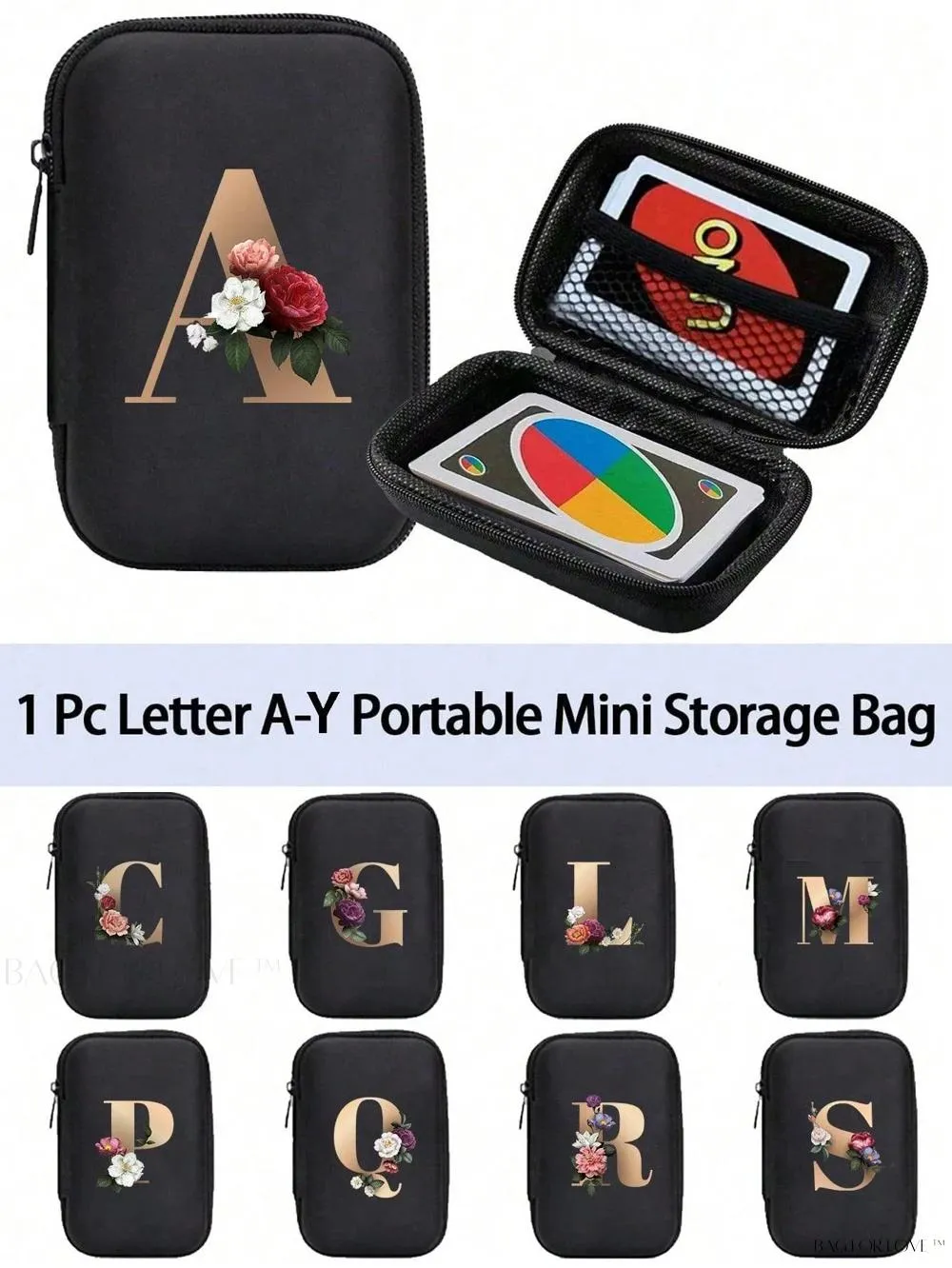 BagForLove - Mini Wallet Storage Case with Cable Organizer