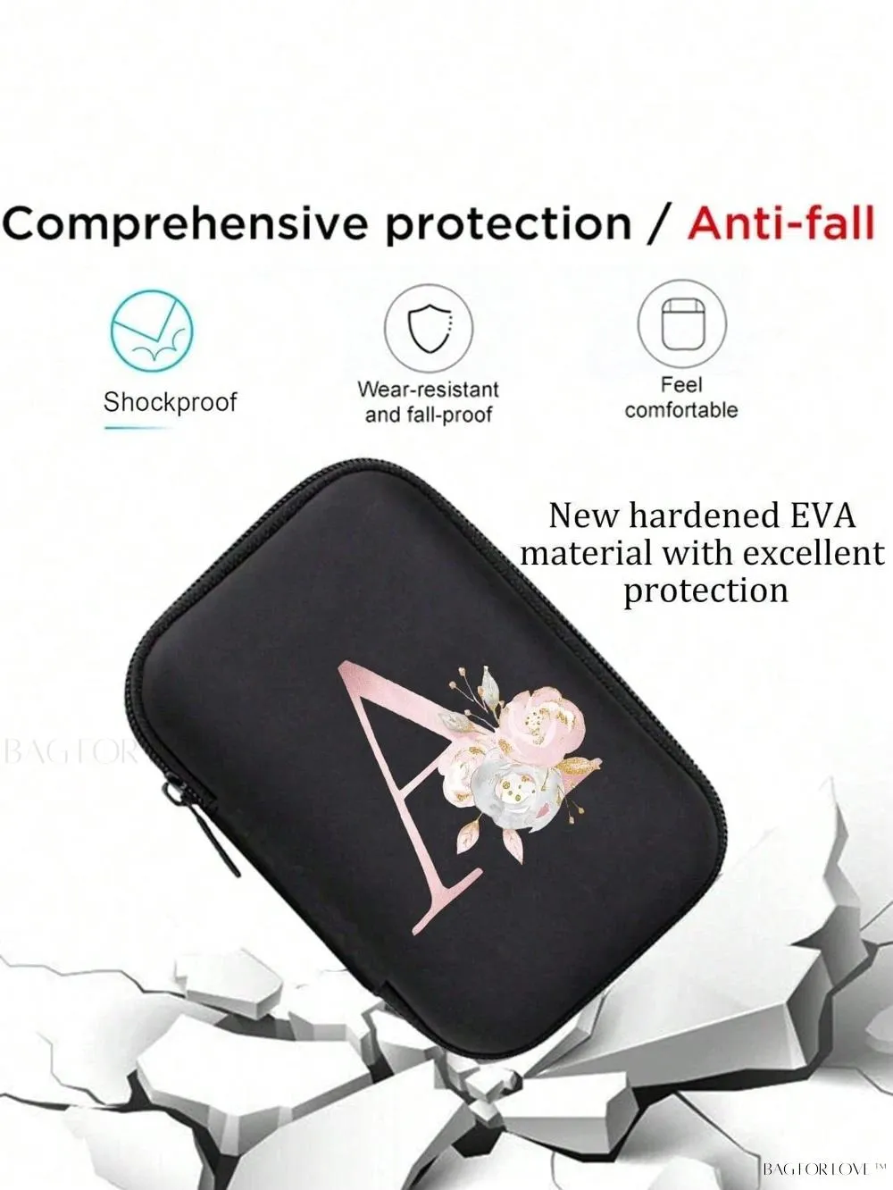 BagForLove - Mini Wallet Storage Case with Cable Organizer