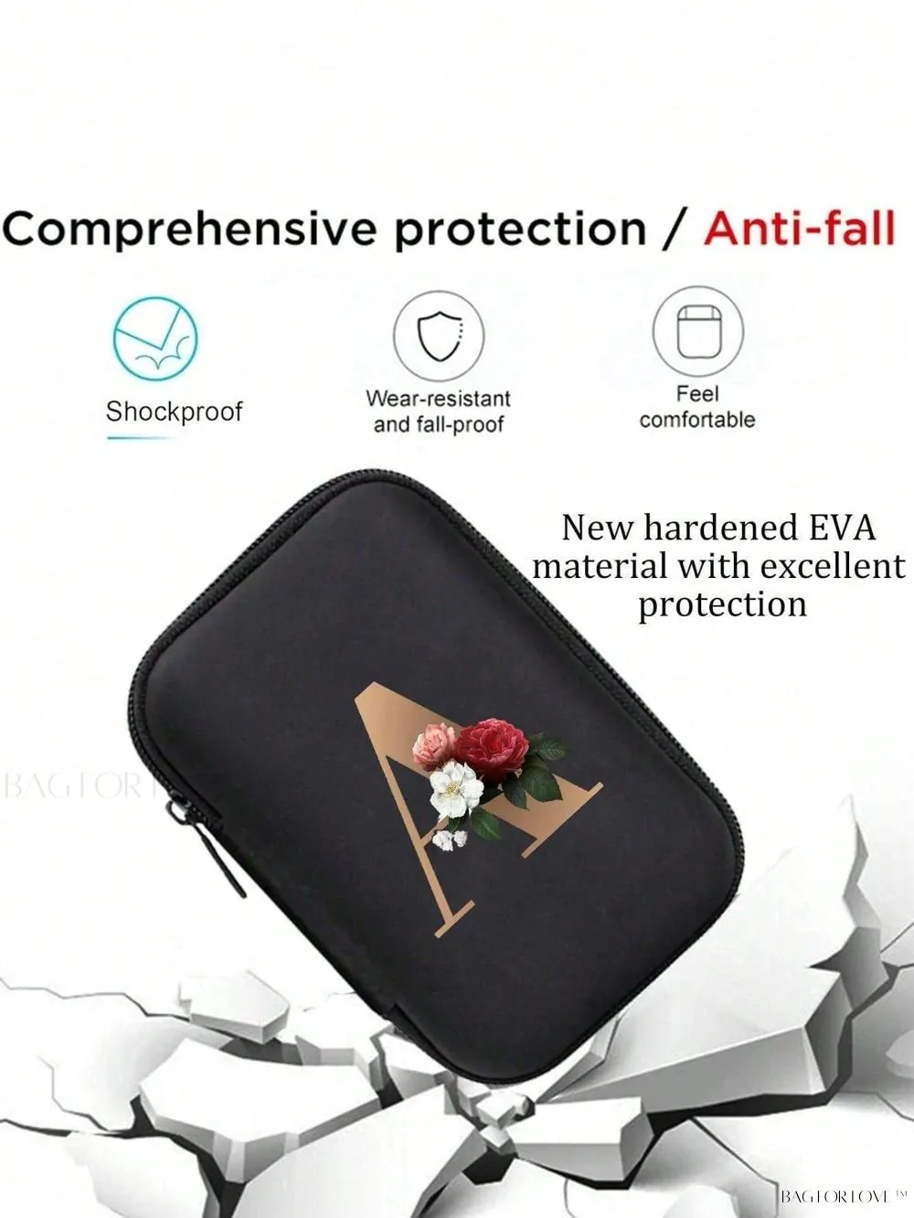 BagForLove - Mini Wallet Storage Case with Cable Organizer
