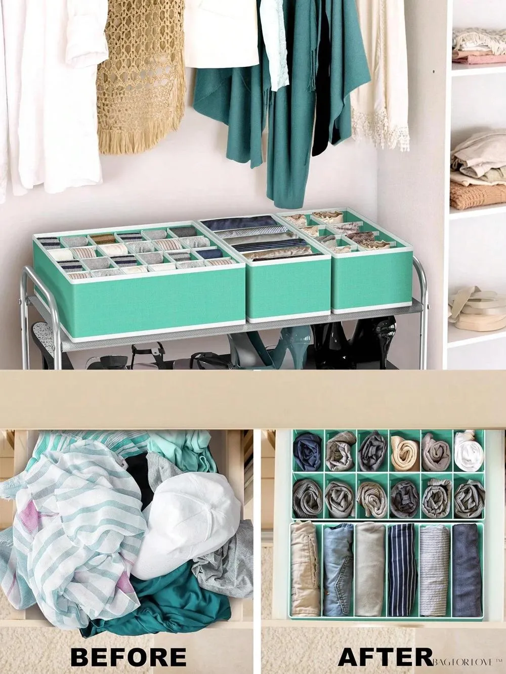 BagForLove - Perfectly Packed Undergarment Storage and Divider