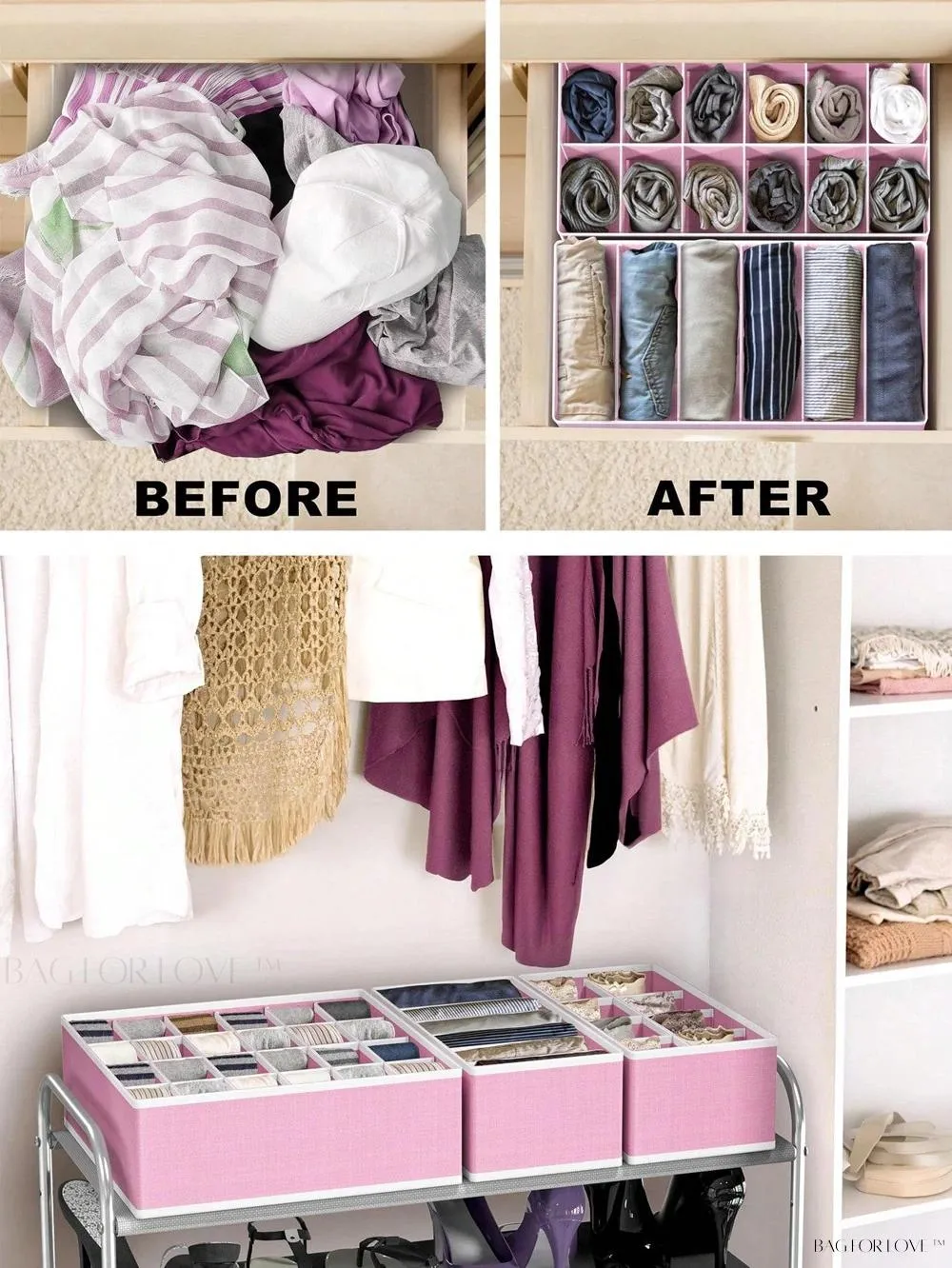 BagForLove - Perfectly Packed Undergarment Storage and Divider