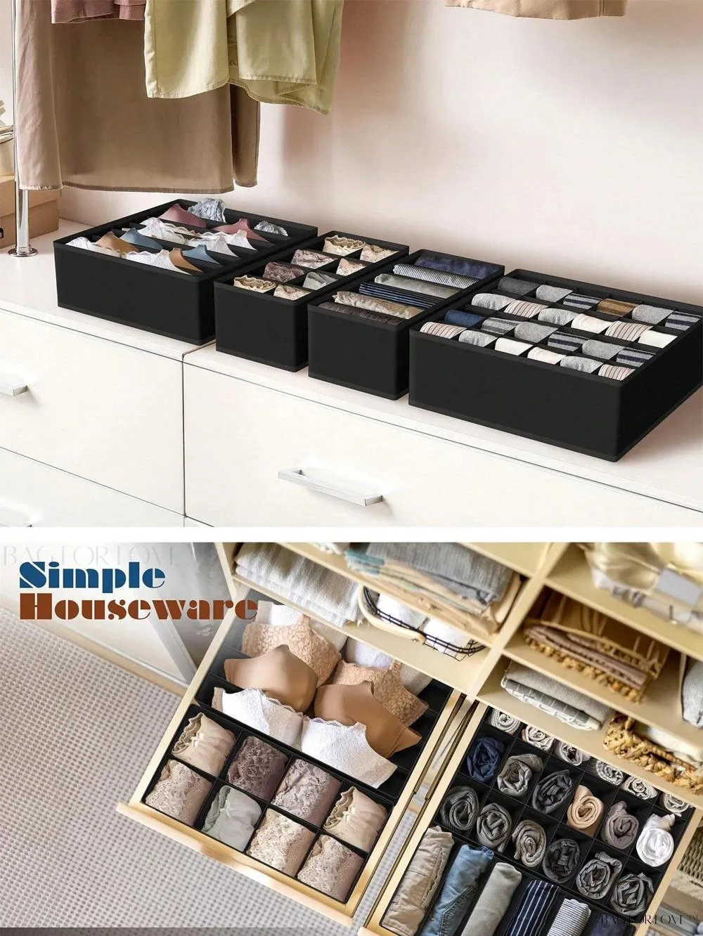 BagForLove - Perfectly Packed Undergarment Storage and Divider