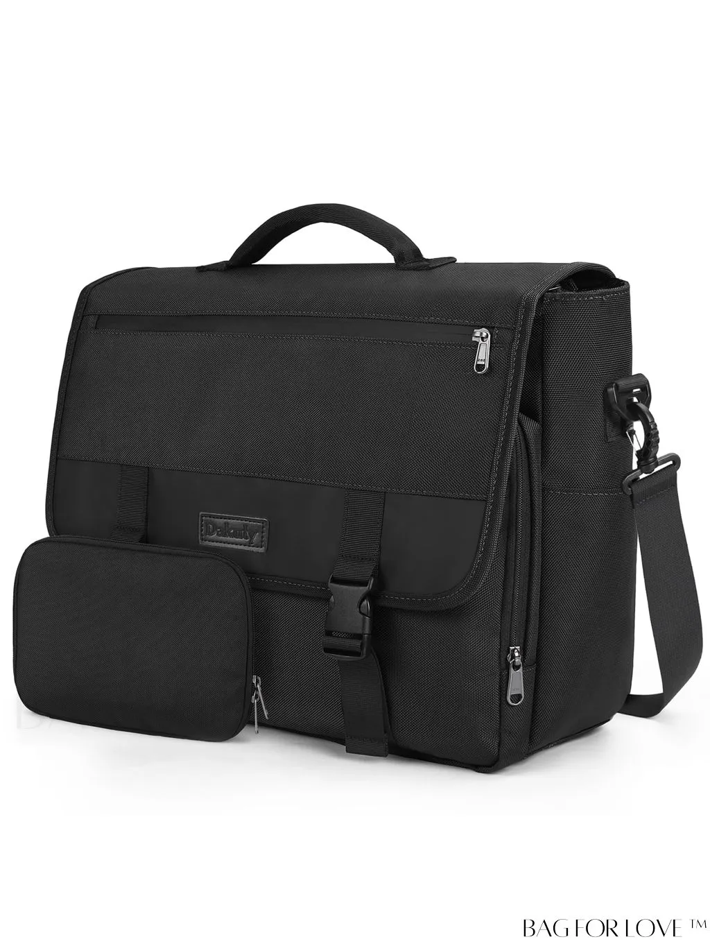 BagForLove - Waterproof 15.6 Inch Laptop Messenger Bag with Cable Organizer - Sleek & Lightweight