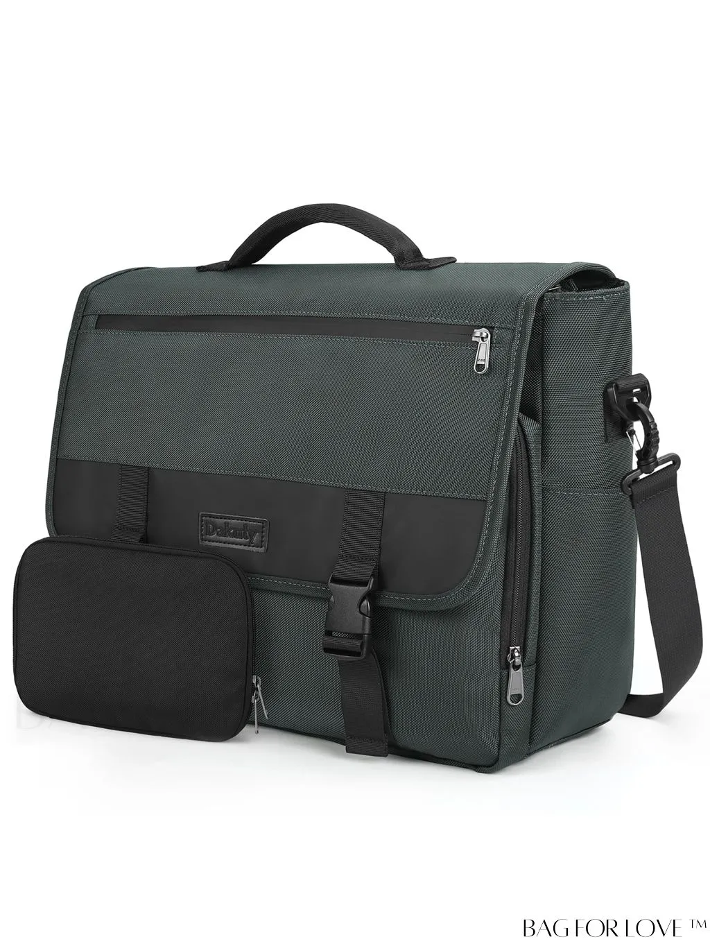 BagForLove - Waterproof 15.6 Inch Laptop Messenger Bag with Cable Organizer - Sleek & Lightweight