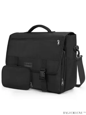 BagForLove - Waterproof 15.6 Inch Laptop Messenger Bag with Cable Organizer - Sleek & Lightweight