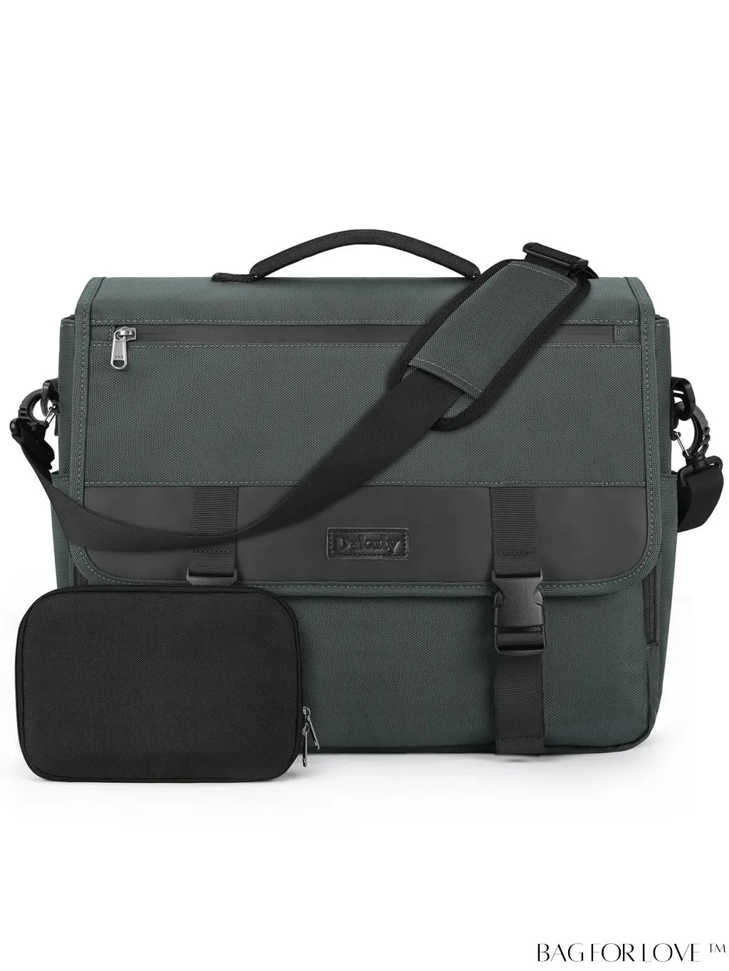 BagForLove - Waterproof 15.6 Inch Laptop Messenger Bag with Cable Organizer - Sleek & Lightweight