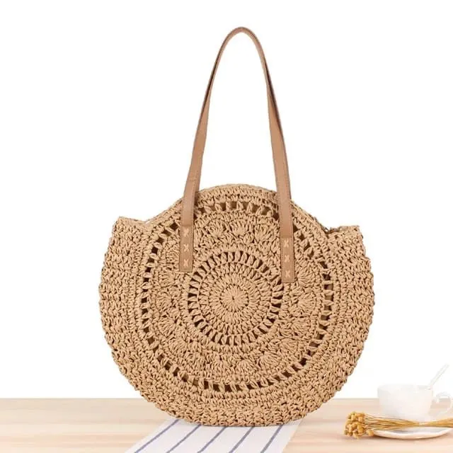 Bali-Inspired Large Handwoven Bohemian Boho Bag - Tote Bags